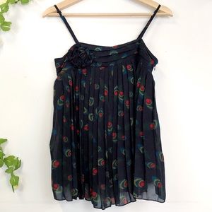 Forever 21 | Trapeze Camisole peacock print tank